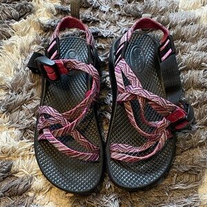 Chaco Sandals Size 13 GIRLS Black Pink